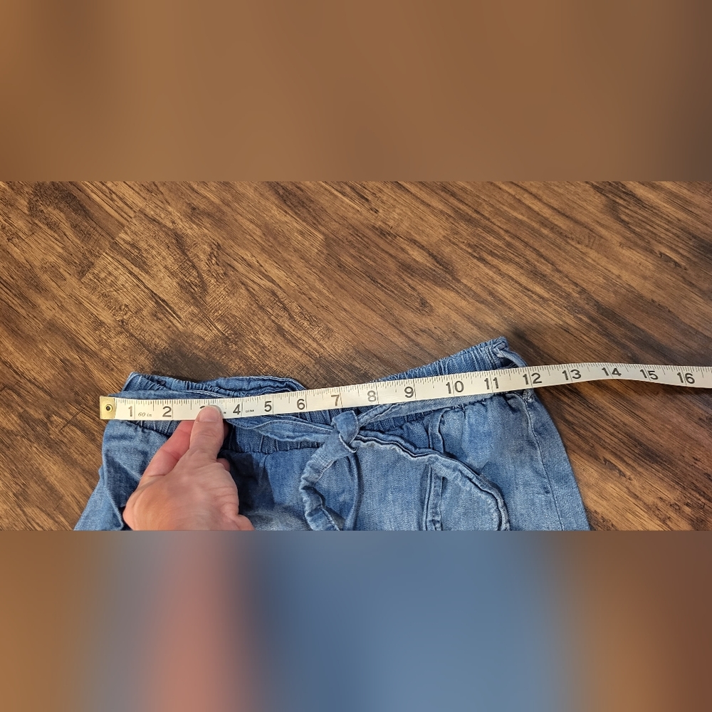 Zara Girl's 13/14 Denim Faux Wrap Skirt - Picture 5 of 5